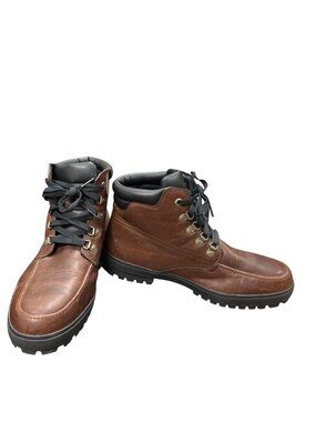 Timberland mens brown leather ankle riding moto boots sz 12 SKU 10-444